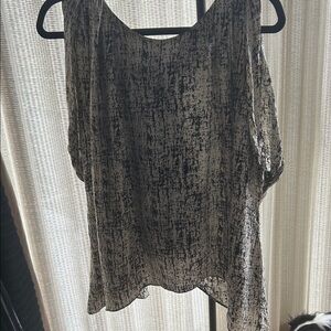 Anthropologie j/j by Julie Haus silk abstract blouse